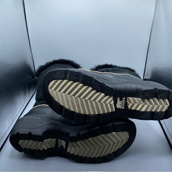 Sorel Tivoli III High Waterproof Suede Snow Boots Women Size 7 Faux Fur Classic - Picture 6 of 9